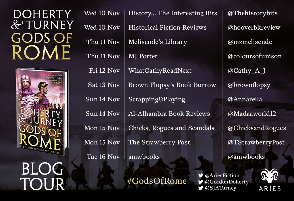 I’m sharing my review for Gods of Rome, the final book in the Rise of Emperors Trilogy by Gordon Doherty and Simon Turney #bookreview&nbsp;#histfic