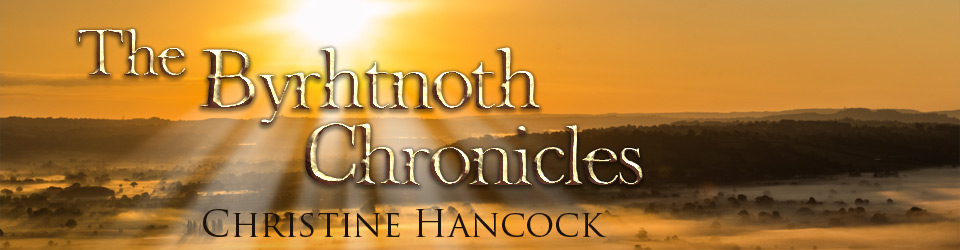 Christine Hancock, the author of The Byrhtnoth Chronicles and Death at the&nbsp;Mint