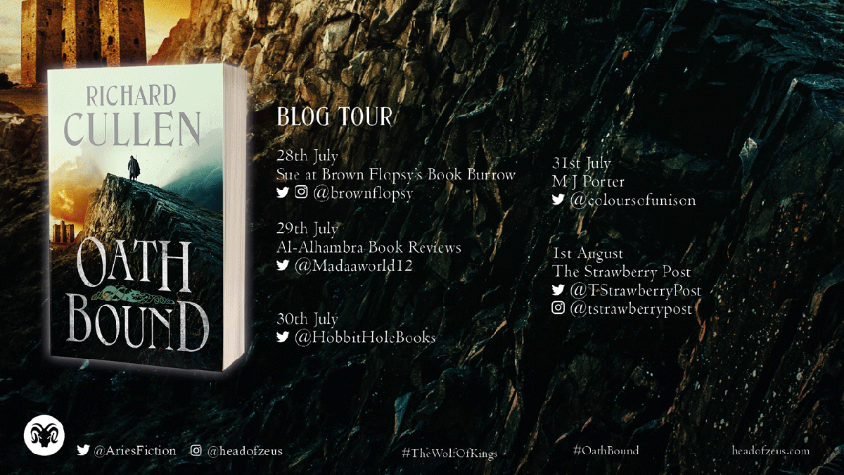 I’m excited to be taking part in The Wolf of Kings series by Richard Cullen blog tour #Oathbound #ShieldBreaker&nbsp;#TheWolfOfKings