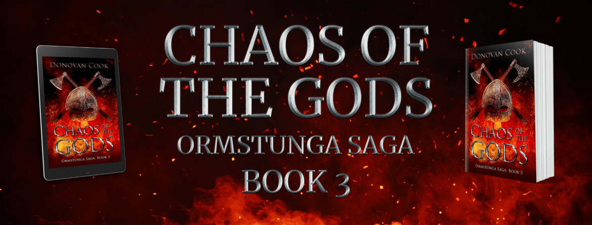 Happy release day to Donovan Cook and his new book, Chaos of the Gods #historicalfiction #Vikings