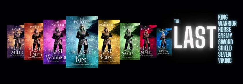 The first eight covers for The Last King series by MJ Porter
