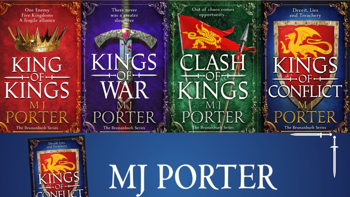 Image showing all 4 book covers in The Brunanburh Series