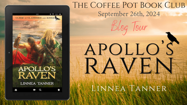 I’m delighted to welcome Linnea Tanner and her new book, Apollo’s Raven, to the blog #HistoricalFantasy #HistoricalFiction #AncientRome #Britannia #CelticMyth #BlogTour #TheCoffeePotBookClub