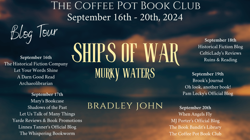Ships of War by Bradley John blog tour banner