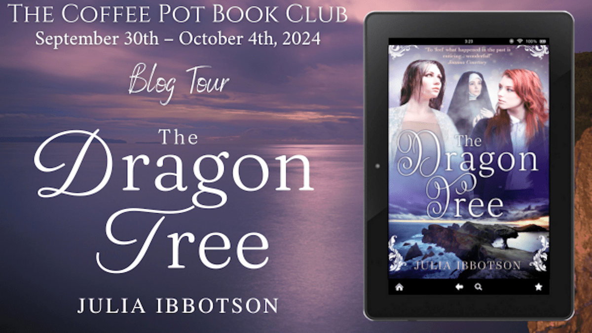 I’m delighted to welcome Julia Ibbotson and her book, The Dragon Tree, to the blog #medieval #TimeTravel #Romance #Mystery #BlogTour #TheCoffeePotBookClub