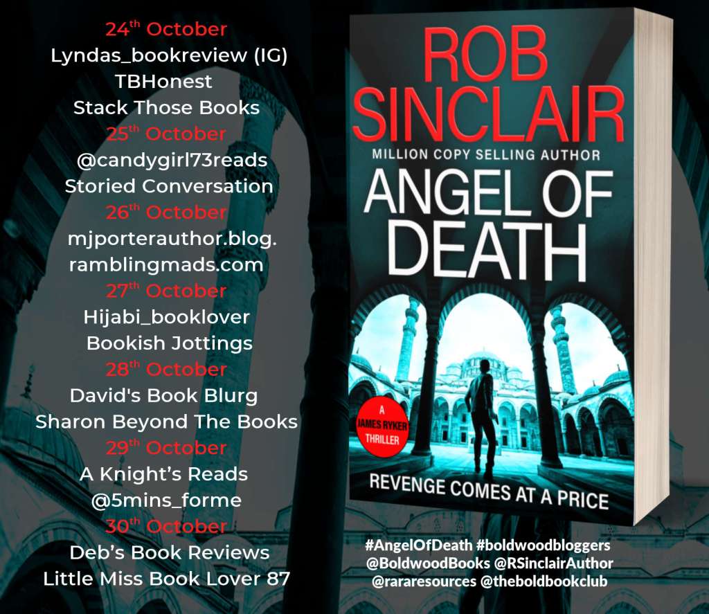 Blog banner for Angel of Death by Rob Sinclair