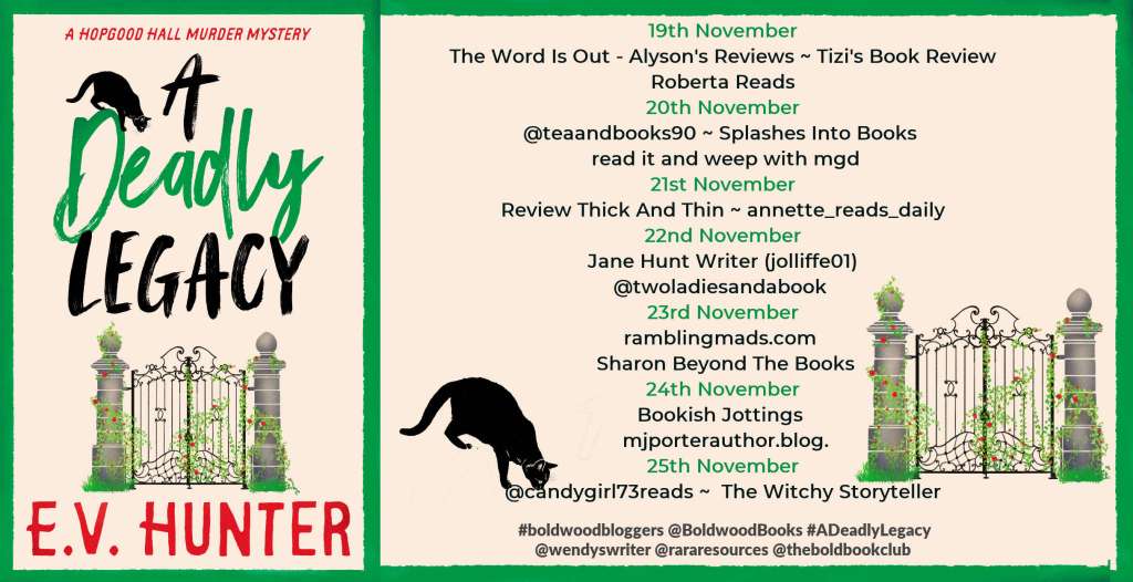 Blog banner for A Deadly Legacy by EV Hunter