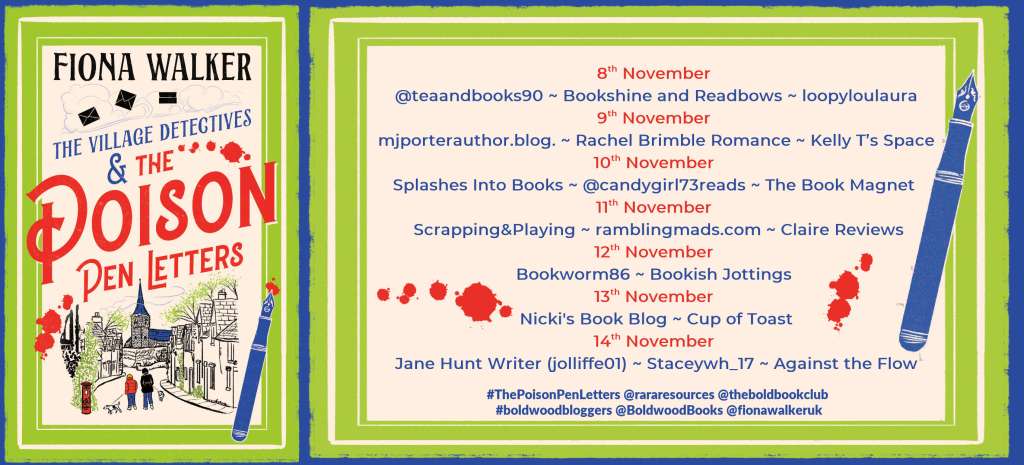 Blog banner for The Poison Pen Letters blog tour