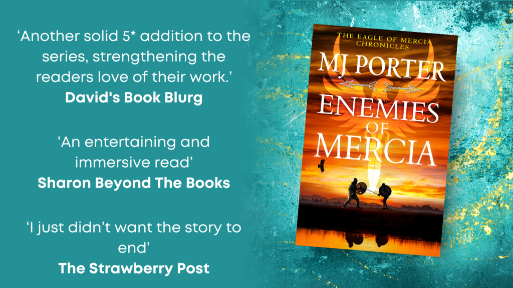 Blog tour reviewer quotes for Enemies of Mercia.