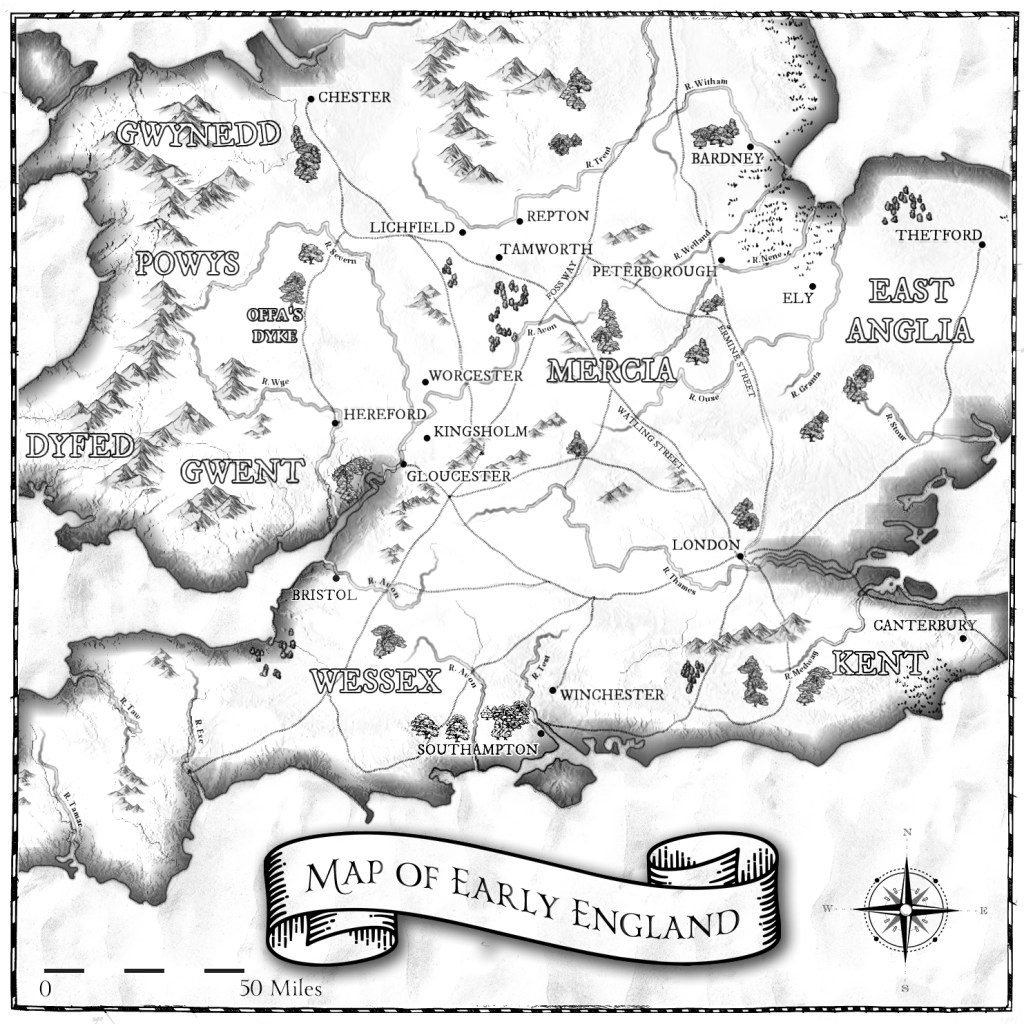 Map of Early England.