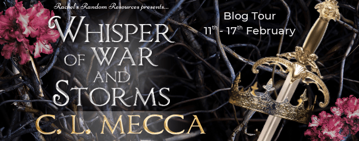 I’m sharing my review for Whisper of War and Storms by CL Mecca #romantasy #blogtour&nbsp;#newrelease