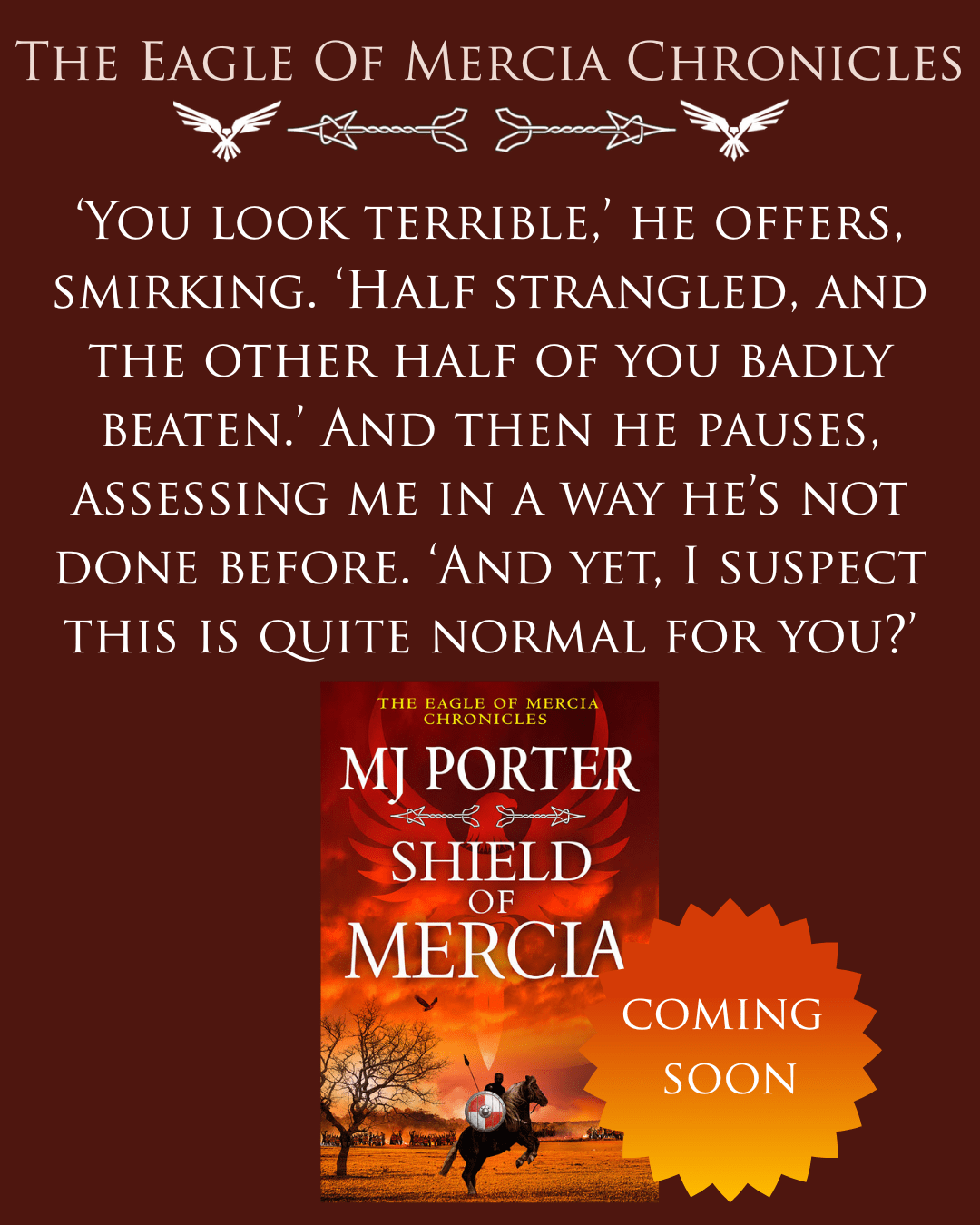 It’s cover reveal time for Shield of Mercia. Return to the world of young Icel. #covereveal #preorder #histfic&nbsp;#EasterEggs