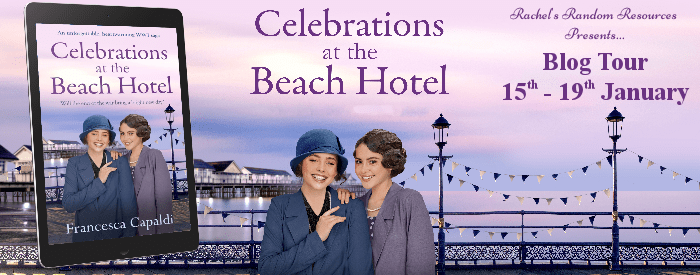 I’m delighted to welcome Francesca Capaldi and her new book, Celebrations at the Beach Hotel to the blog. Francesca is introducing us to the characters #blogtour #histfic&nbsp;#saga