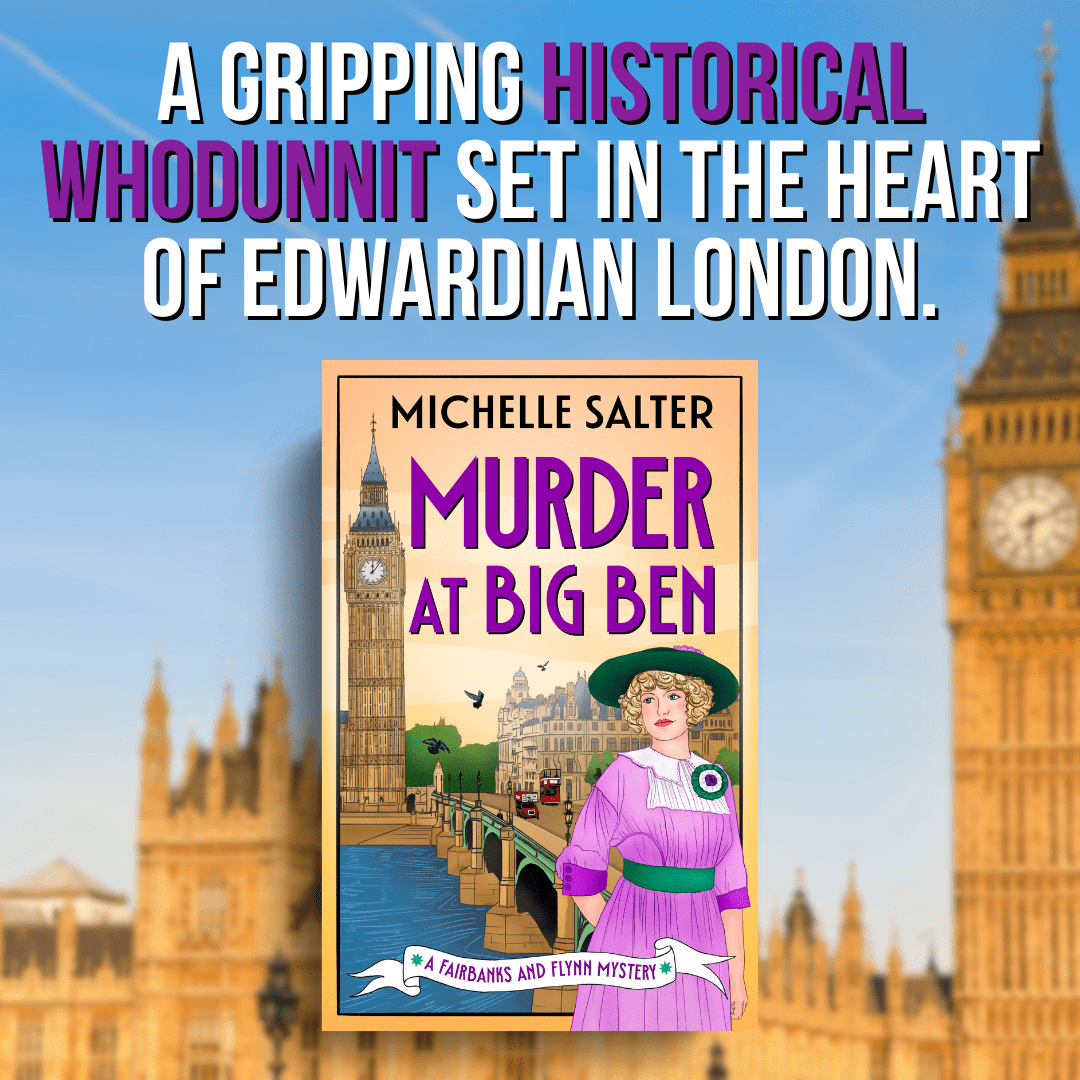 I’m delighted to share my review for Murder at Big Ben by Michelle Salter, the second book in a new historical mystery series #historicalmystery #cosycrime #highlyrecommended