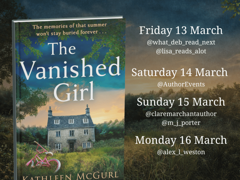 I’m delighted to welcome Kathleen McGurl and her new release The Vanished Girl to the blog #blogtour #newrelease&nbsp;#BookBlast