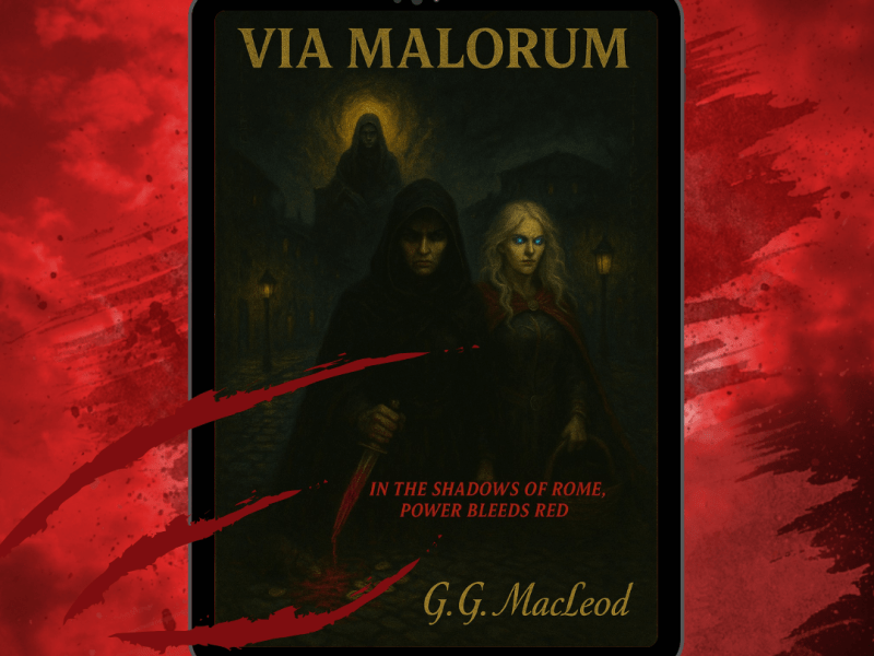 I’m welcoming G.G. MacLeod to the blog with VIA MALORUM #AncientRome #Agrippina #Messalina #DarkRomantasy #PsychThriller #Giallo #BlogTour #ReaderReach #TheCoffeePotBookClub #YardeBookPromotions