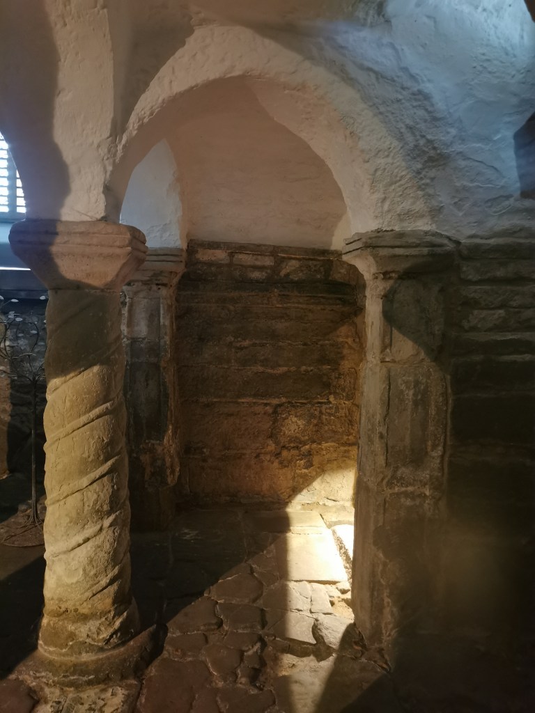 Image of the crypt at Repton